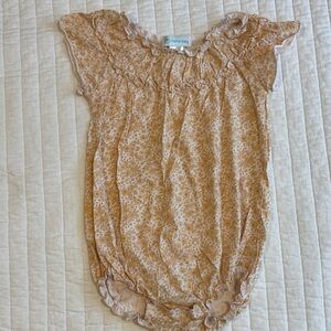 Floral Tan Bodysuit for Kids